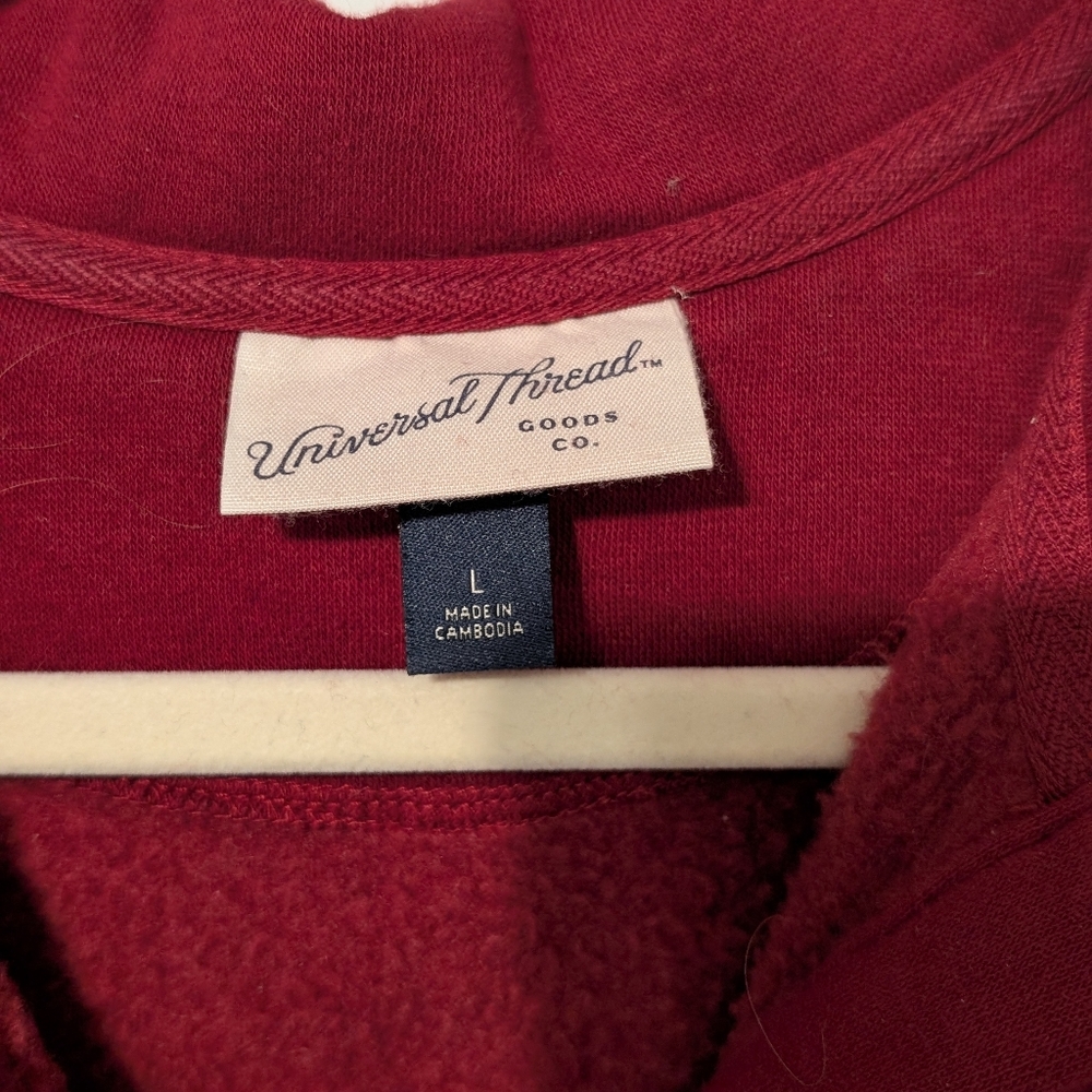 Universal Thread Pullover Maroon Sweatshirt - image 4